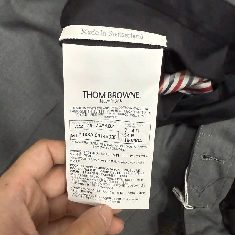 Thom Browne Thom Browne Gray Polyester Men's Shorts 0089 Size US 31 - 4 Thumbnail