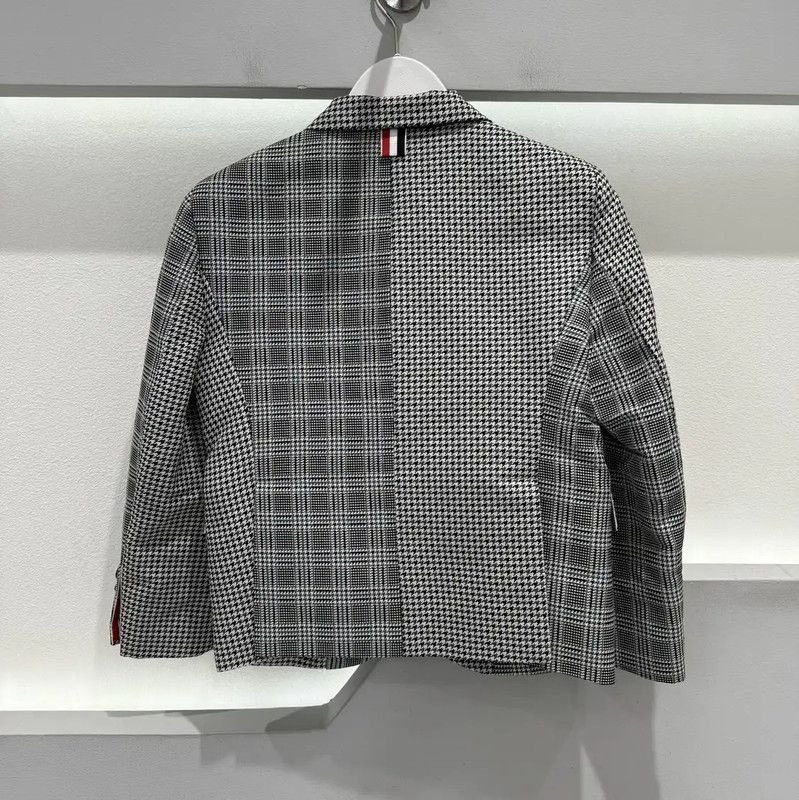 Thom Browne Thom Browne Checked Long Sleeve Outerwear Jacket 0089 Size US M / EU 48-50 / 2 - 2 Thumbnail