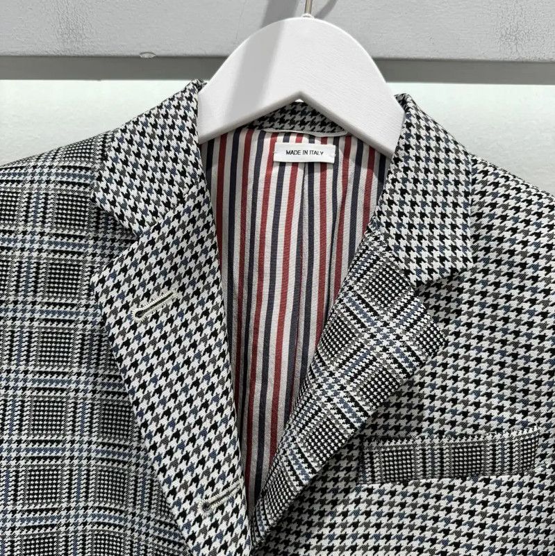 Thom Browne Thom Browne Checked Long Sleeve Outerwear Jacket 0089 Size US M / EU 48-50 / 2 - 5 Thumbnail