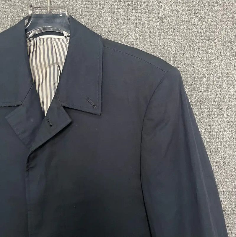 Thom Browne Thom Browne Men's Navy Cotton Overcoat 0089 Size US S / EU 44-46 / 1 - 3 Thumbnail