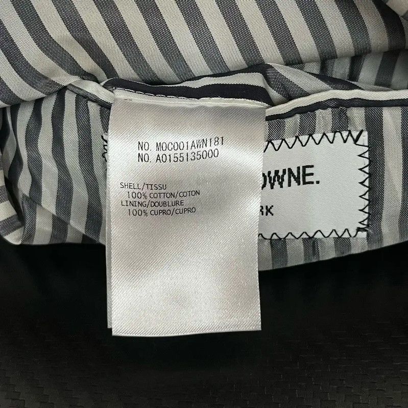 Thom Browne Thom Browne Men's Navy Cotton Overcoat 0089 Size US S / EU 44-46 / 1 - 5 Thumbnail