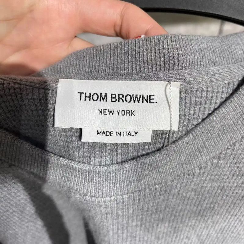 Thom Browne Thom Browne Gray Men’s Pullover Sweatshirt 0089 Size US L / EU 52-54 / 3 - 3 Thumbnail