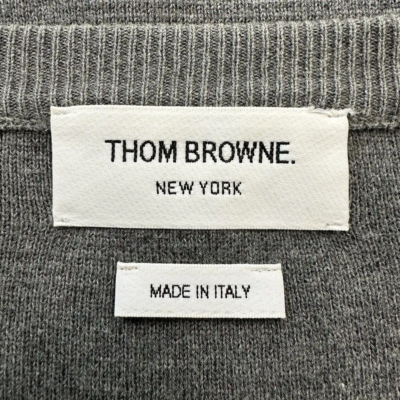 Thom Browne Thom Browne Gray Wool Men's Pullover 0089 Size US M / EU 48-50 / 2 - 9 Thumbnail