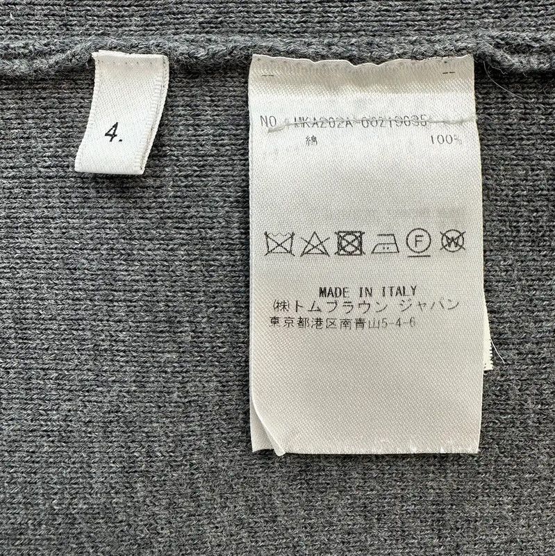 Thom Browne Thom Browne Gray Wool Men's Pullover 0089 Size US M / EU 48-50 / 2 - 7 Thumbnail