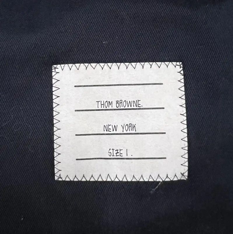 Thom Browne Thom Browne Navy Cotton Long Sleeve Jacket 0089 Size US M / EU 48-50 / 2 - 2 Thumbnail