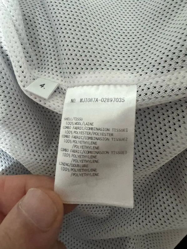 Thom Browne Thom Browne Gray Polyester Logo Hooded Jacket 0089 Size US L / EU 52-54 / 3 - 4 Thumbnail