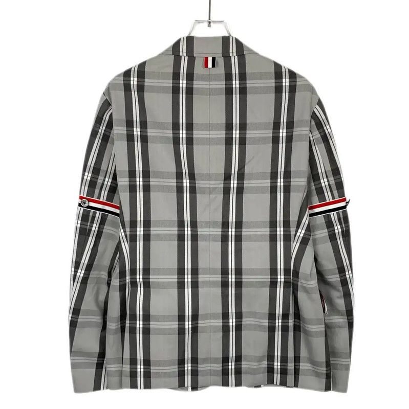 Thom Browne Thom Browne Gray Cotton Blazer for Men 0089 Size US XS / EU 42 / 0 - 2 Thumbnail