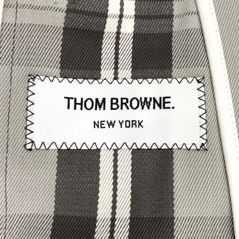 Thom Browne Thom Browne Gray Cotton Blazer for Men 0089 Size US XS / EU 42 / 0 - 6 Thumbnail