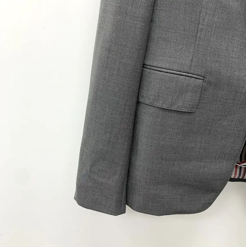 Thom Browne Thom Browne Gray Wool Men's Jacket 0089 Size US M / EU 48-50 / 2 - 4 Thumbnail