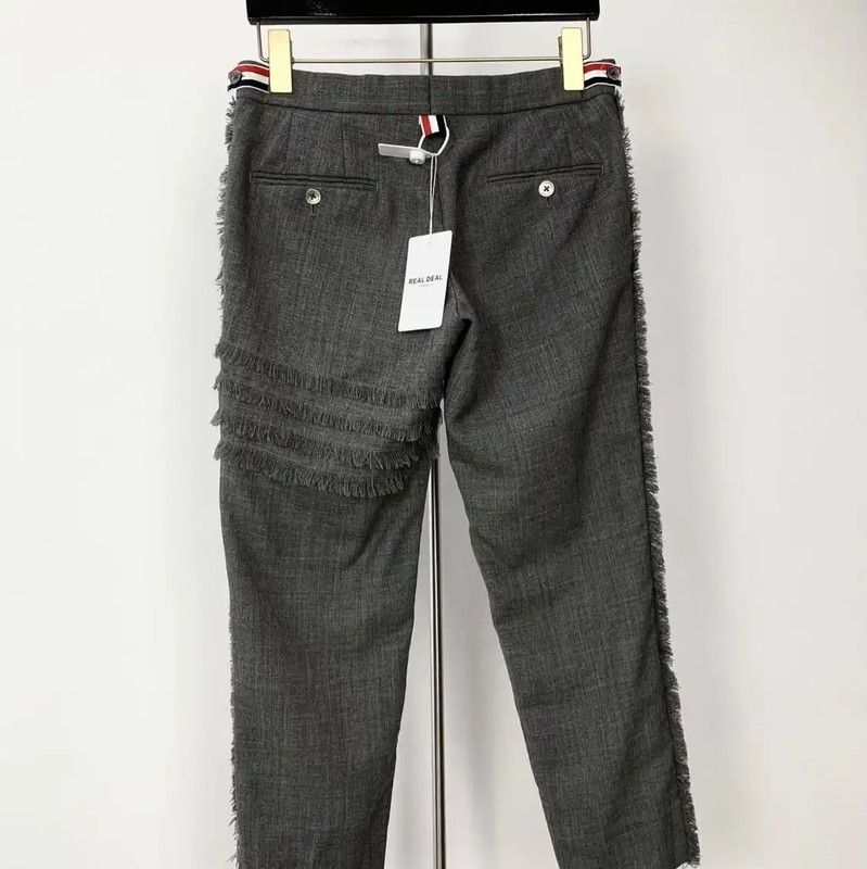 Thom Browne Thom Browne Gray Casual Pants for Men 0089 Size US 26 / EU 42 - 2 Thumbnail
