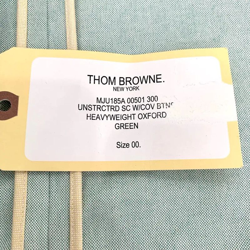 Thom Browne Thom Browne Light Green Men's Jacket 0089 Size US XXS / EU 40 - 7 Thumbnail