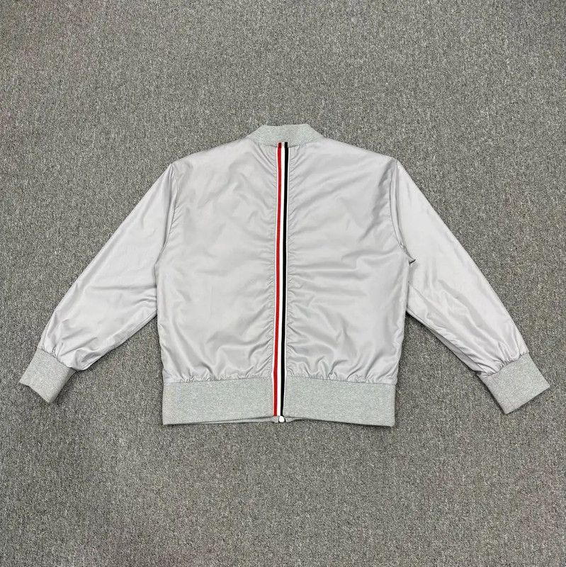 Thom Browne Thom Browne Gray Polyester Men's Jacket 0089 Size US M / EU 48-50 / 2 - 2 Thumbnail