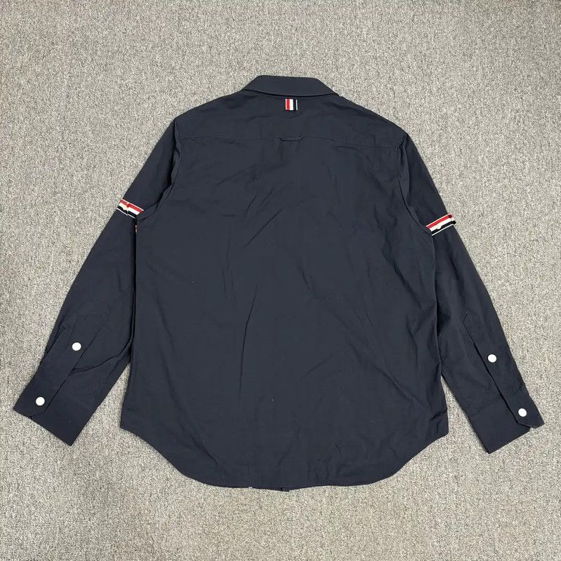 Thom Browne Thom Browne Men's Blue Cotton Shirt 0089 Size US M / EU 48-50 / 2 - 2 Thumbnail