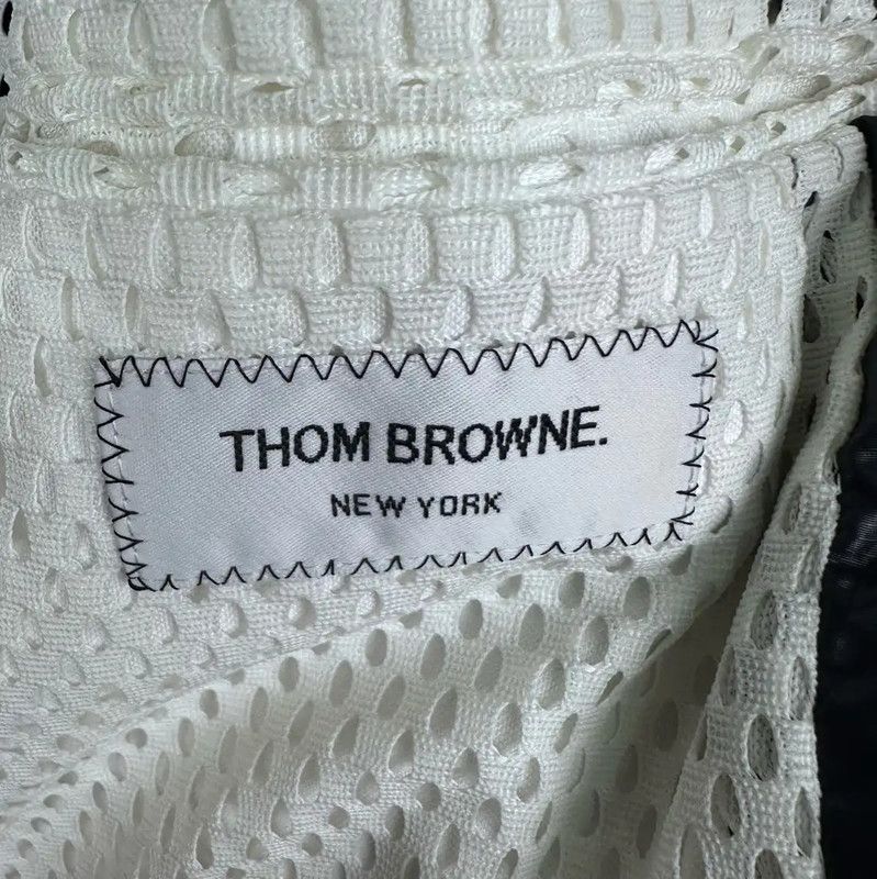 Thom Browne Thom Browne Navy Polyester Men's Jacket 0089 Size US S / EU 44-46 / 1 - 6 Thumbnail
