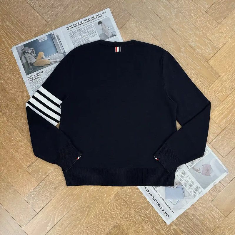 Thom Browne Thom Browne Black Men’s Pullover Sweater 0089 Size US M / EU 48-50 / 2 - 2 Thumbnail