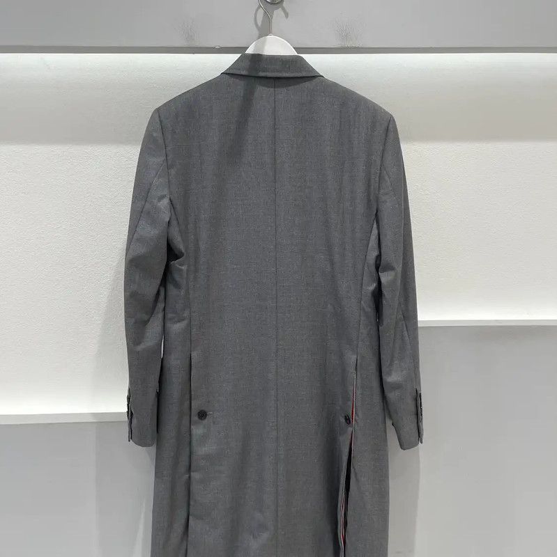 Thom Browne Thom Browne Gray Long Coat for Men 0089 Size US M / EU 48-50 / 2 - 2 Thumbnail