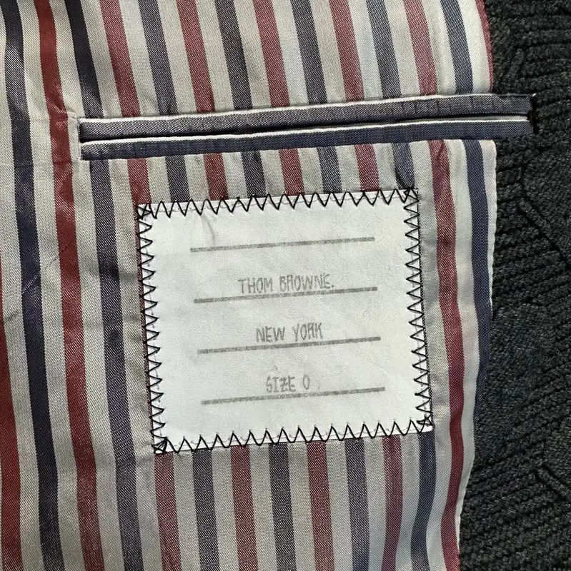 Thom Browne Thom Browne Grey Gradient Wool Blend Long Sleeve Jacket 0089 Size US S / EU 44-46 / 1 - 6 Thumbnail
