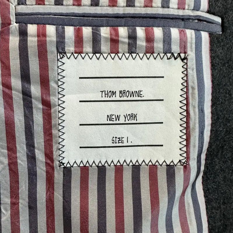 Thom Browne Thom Browne Gray Wool Long Sleeve Jacket 0089 Size US M / EU 48-50 / 2 - 7 Thumbnail