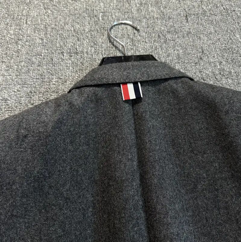 Thom Browne Thom Browne Gray Wool Long Sleeve Jacket 0089 Size US M / EU 48-50 / 2 - 6 Thumbnail