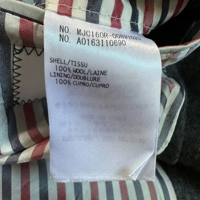 Thom Browne Thom Browne Gray Wool Long Sleeve Jacket 0089 Size US M / EU 48-50 / 2 - 9 Thumbnail