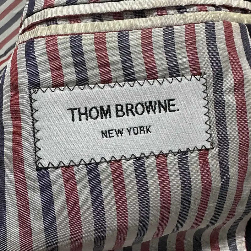 Thom Browne Thom Browne Navy Wool Long Sleeve Coat 0089 Size US M / EU 48-50 / 2 - 5 Thumbnail