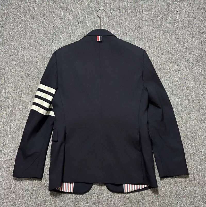 Thom Browne Thom Browne Navy Wool Long Sleeve Coat 0089 Size US M / EU 48-50 / 2 - 2 Thumbnail