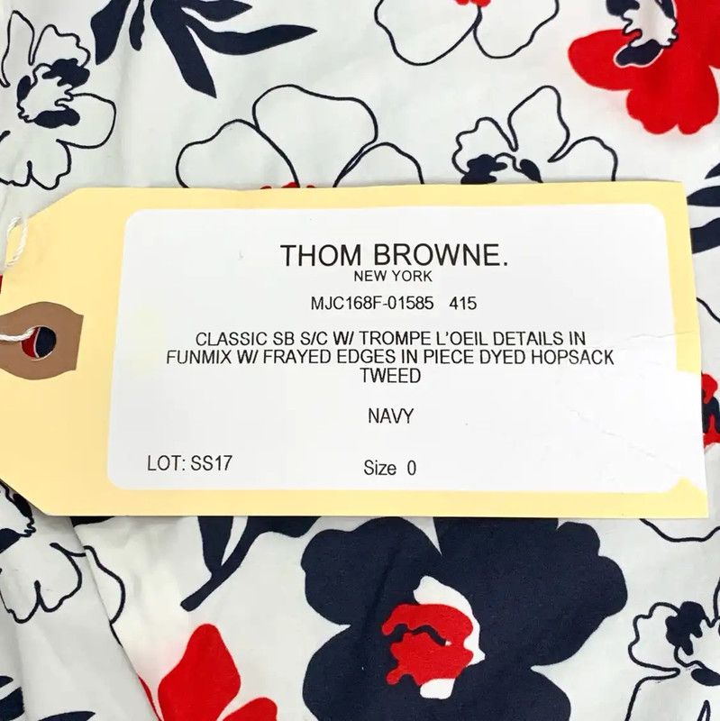 Thom Browne Thom Browne Navy Cotton Men's Jacket 0089 Size US XS / EU 42 / 0 - 8 Thumbnail