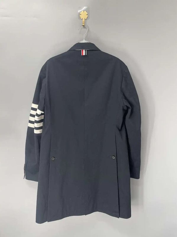 Thom Browne Thom Browne Navy Cotton Men's Coat 0089 Size US S / EU 44-46 / 1 - 2 Thumbnail