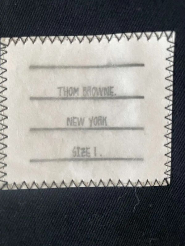 Thom Browne Thom Browne Navy Cotton Men's Coat 0089 Size US S / EU 44-46 / 1 - 5 Thumbnail