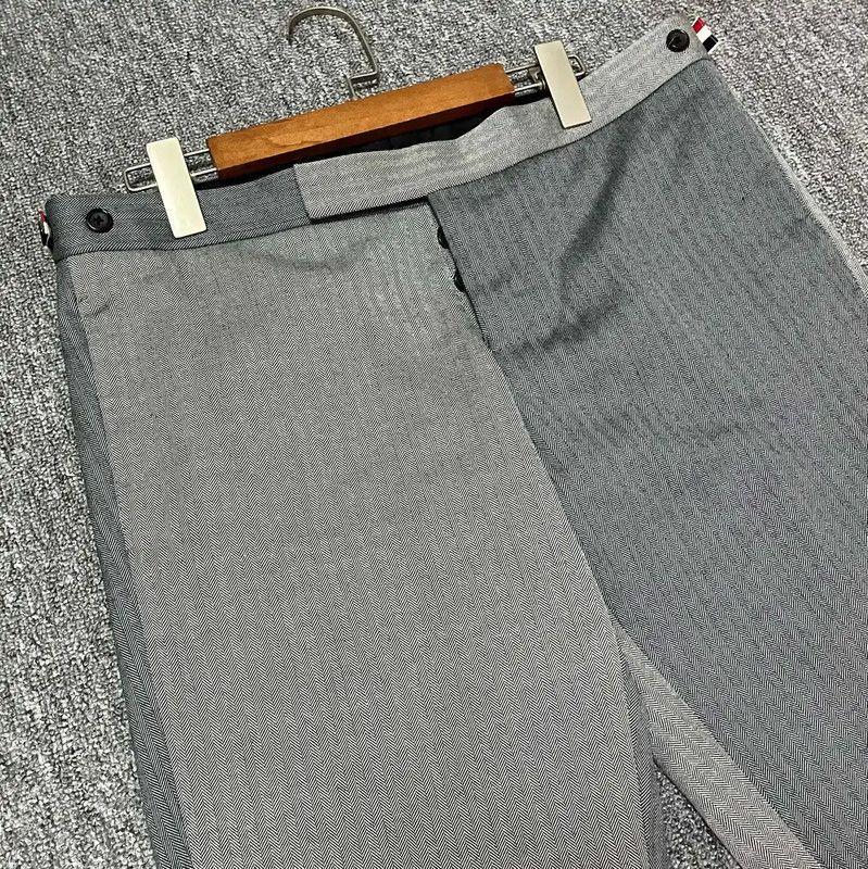 Thom Browne Thom Browne Grey Wool Men's Casual Pants 0089 Size US 27 - 3 Thumbnail