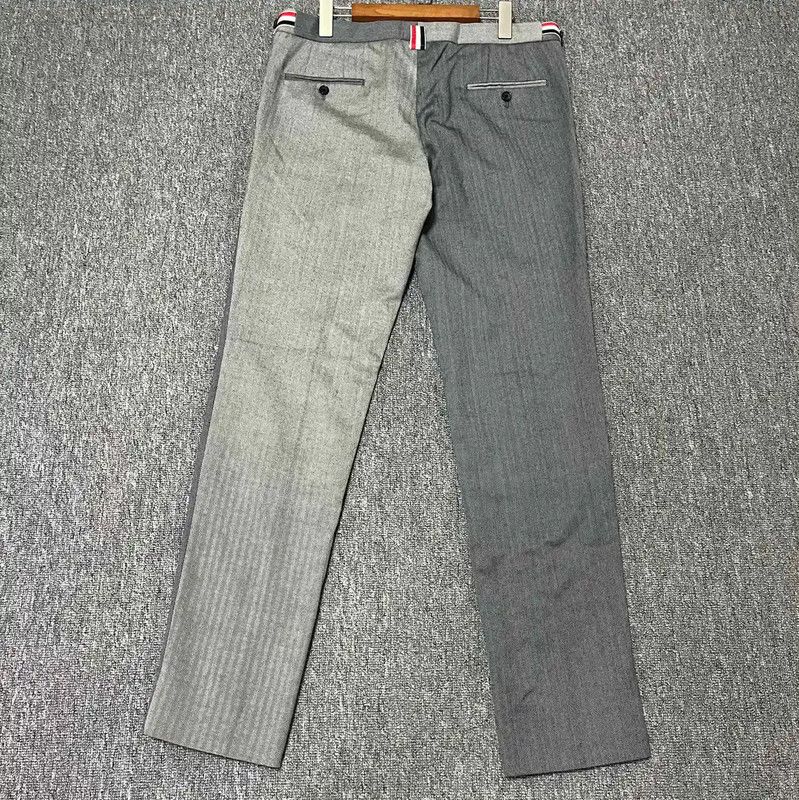 Thom Browne Thom Browne Grey Wool Men's Casual Pants 0089 Size US 27 - 2 Thumbnail