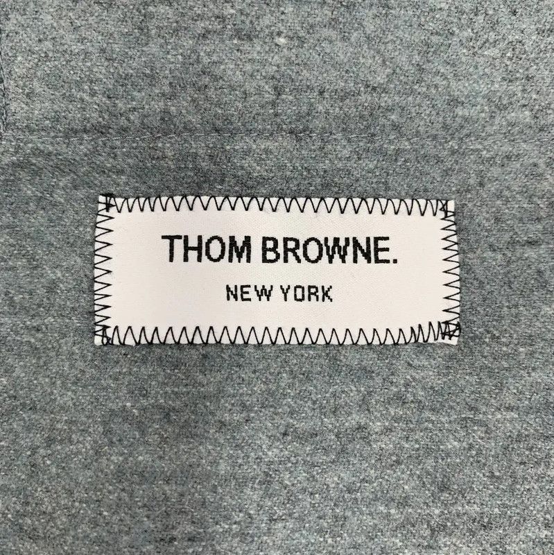 Thom Browne Thom Browne Blue Wool Men's Outerwear 0089 Size US M / EU 48-50 / 2 - 6 Thumbnail