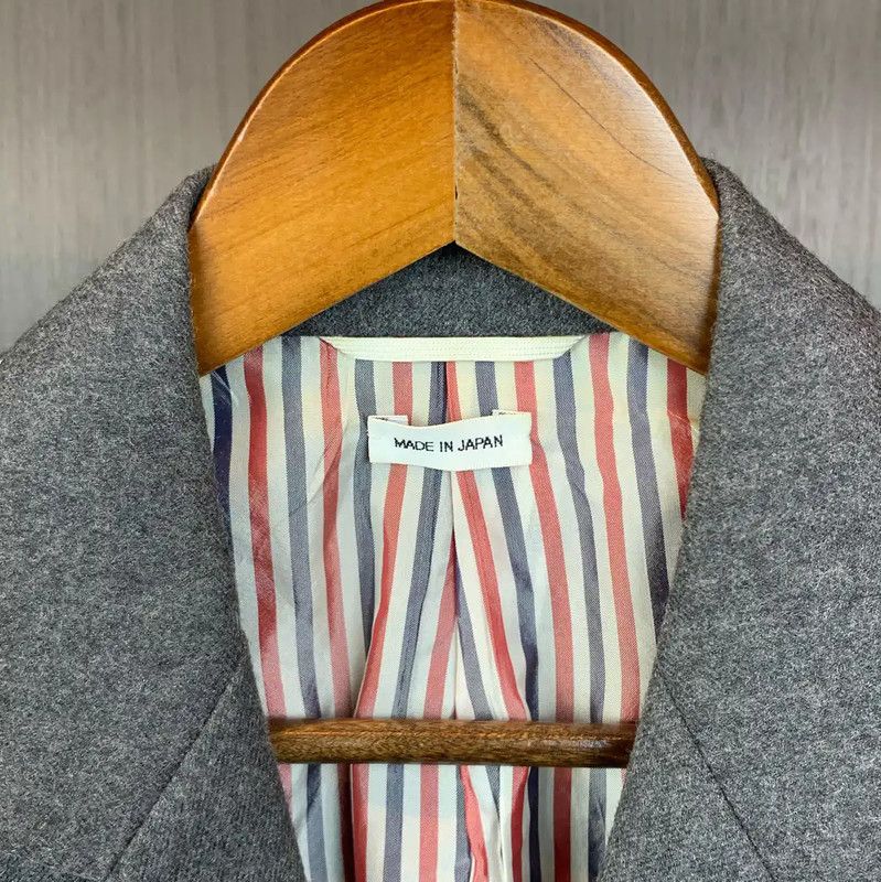 Thom Browne Thom Browne Gray Wool Printed Men's Jacket 0089 Size US M / EU 48-50 / 2 - 7 Thumbnail