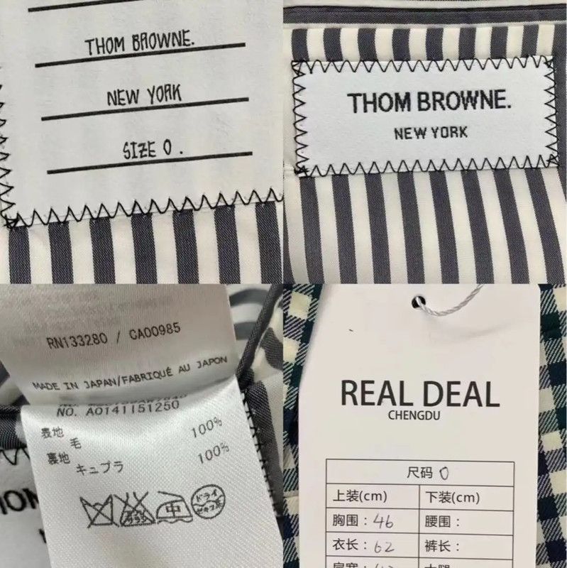 Thom Browne Thom Browne Color-Block Wool Men's Jacket 0089 Size US XS / EU 42 / 0 - 3 Thumbnail