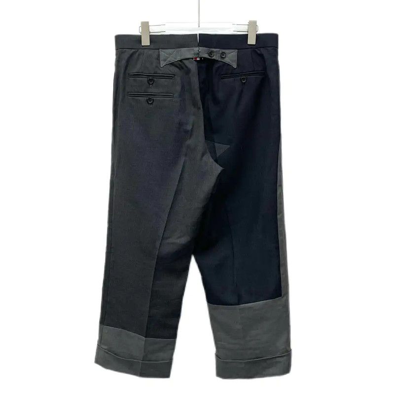 Thom Browne Thom Browne Men's Color-Block Wool Casual Pants 0089 Size US 40 / EU 56 - 2 Thumbnail