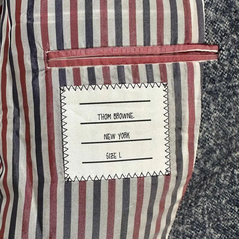 Thom Browne Thom Browne Gray Wool Houndstooth Long Coat 0089 Size US M / EU 48-50 / 2 - 7 Thumbnail