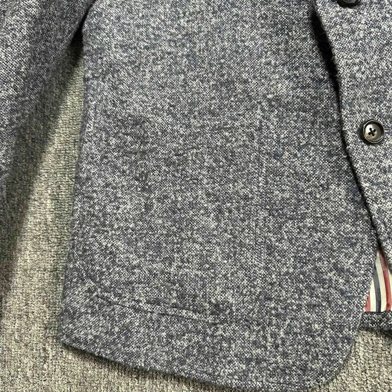 Thom Browne Thom Browne Gray Wool Houndstooth Long Coat 0089 Size US M / EU 48-50 / 2 - 3 Thumbnail
