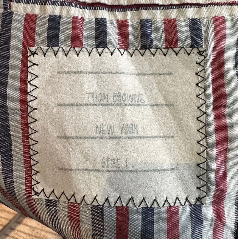 Thom Browne Thom Browne Navy Wool Men's Outerwear 0089 Size US S / EU 44-46 / 1 - 4 Thumbnail