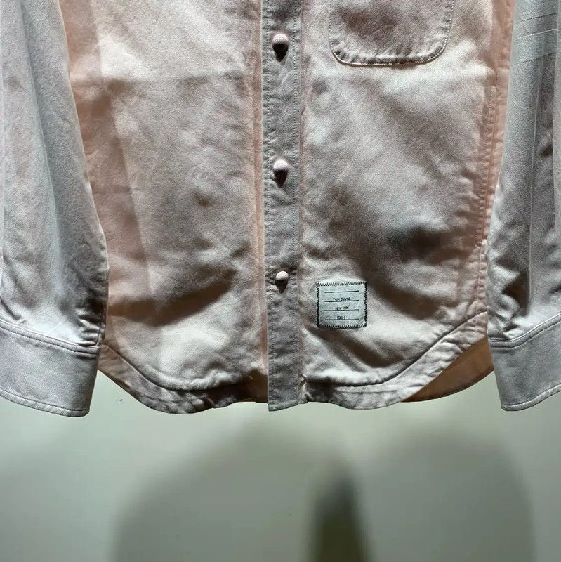 Thom Browne Thom Browne Pink Cotton Long Sleeve Shirt 0089 Size US M / EU 48-50 / 2 - 5 Thumbnail