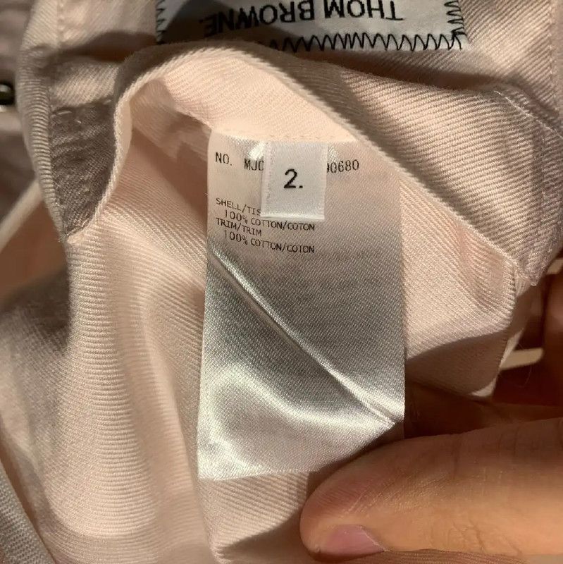 Thom Browne Thom Browne Pink Cotton Long Sleeve Shirt 0089 Size US M / EU 48-50 / 2 - 8 Thumbnail