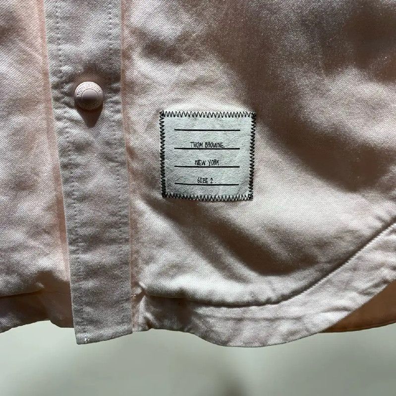 Thom Browne Thom Browne Pink Cotton Long Sleeve Shirt 0089 Size US M / EU 48-50 / 2 - 3 Thumbnail