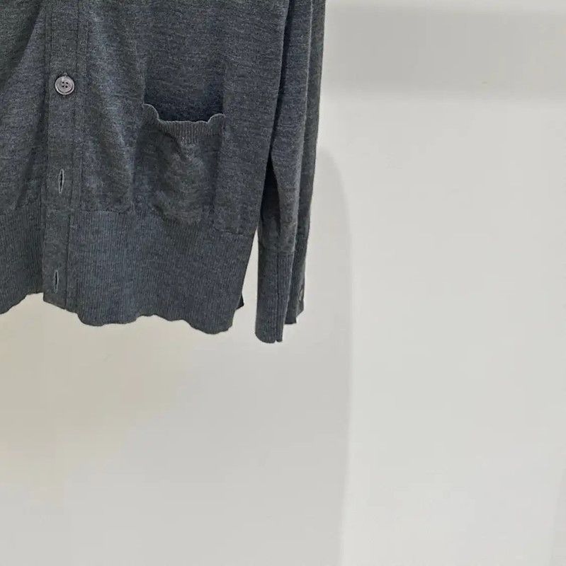 Thom Browne Thom Browne Grey Wool Striped Long Sleeve Sweater 0089 Size US XXL / EU 58 / 5 - 2 Thumbnail