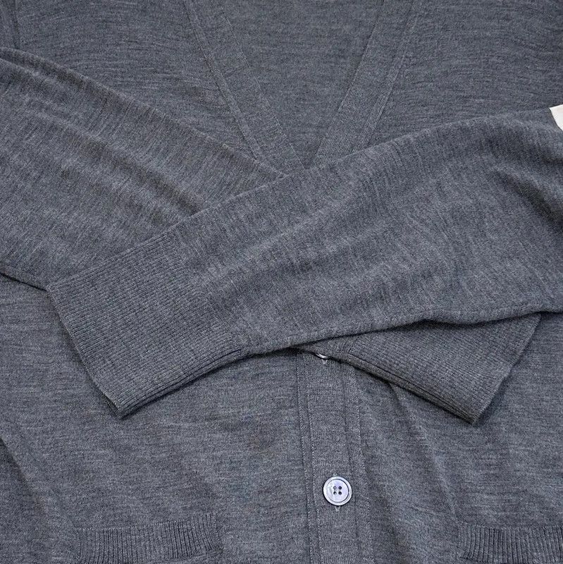 Thom Browne Thom Browne Grey Wool Striped Long Sleeve Sweater 0089 Size US XXL / EU 58 / 5 - 6 Thumbnail