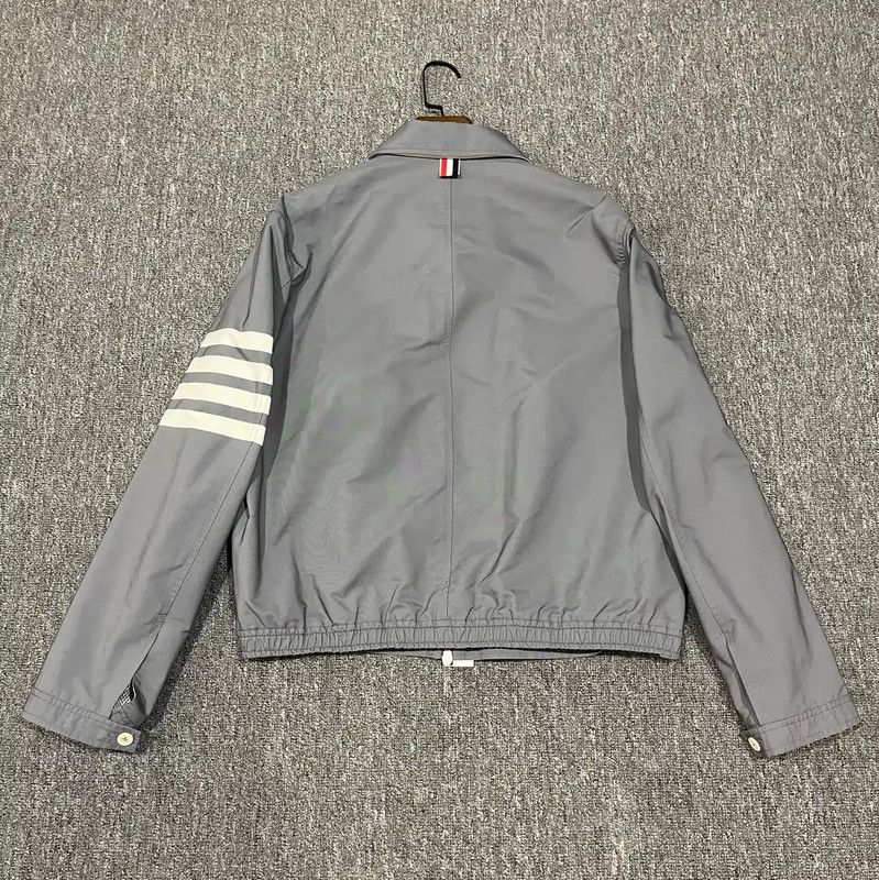 Thom Browne Thom Browne Men's Gray Spring Autumn Jacket 0089 Size US L / EU 52-54 / 3 - 2 Thumbnail