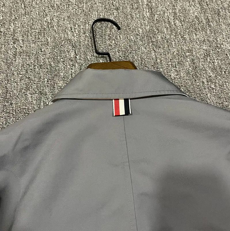 Thom Browne Thom Browne Men's Gray Spring Autumn Jacket 0089 Size US L / EU 52-54 / 3 - 7 Thumbnail