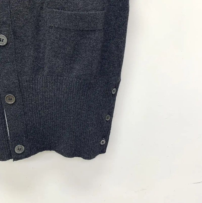 Thom Browne Thom Browne Dark Gray Cashmere Cardigan for Men 0089 Size US M / EU 48-50 / 2 - 4 Thumbnail
