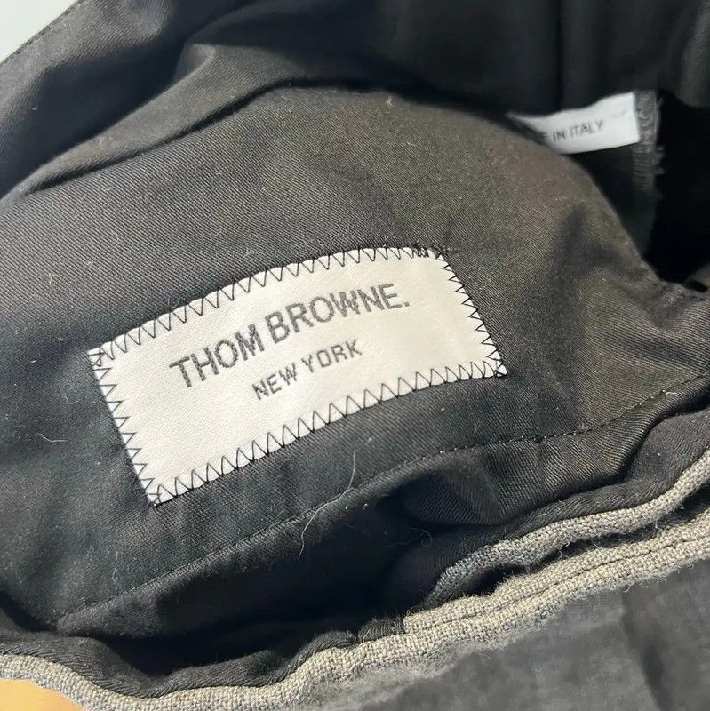 Thom Browne Thom Browne Gray Cotton Casual Pants 0089 Size US 27 - 4 Thumbnail