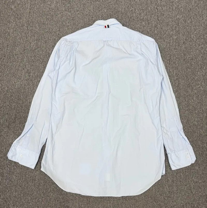 Thom Browne Thom Browne Blue Cotton Men's Shirt 0089 Size US S / EU 44-46 / 1 - 2 Thumbnail