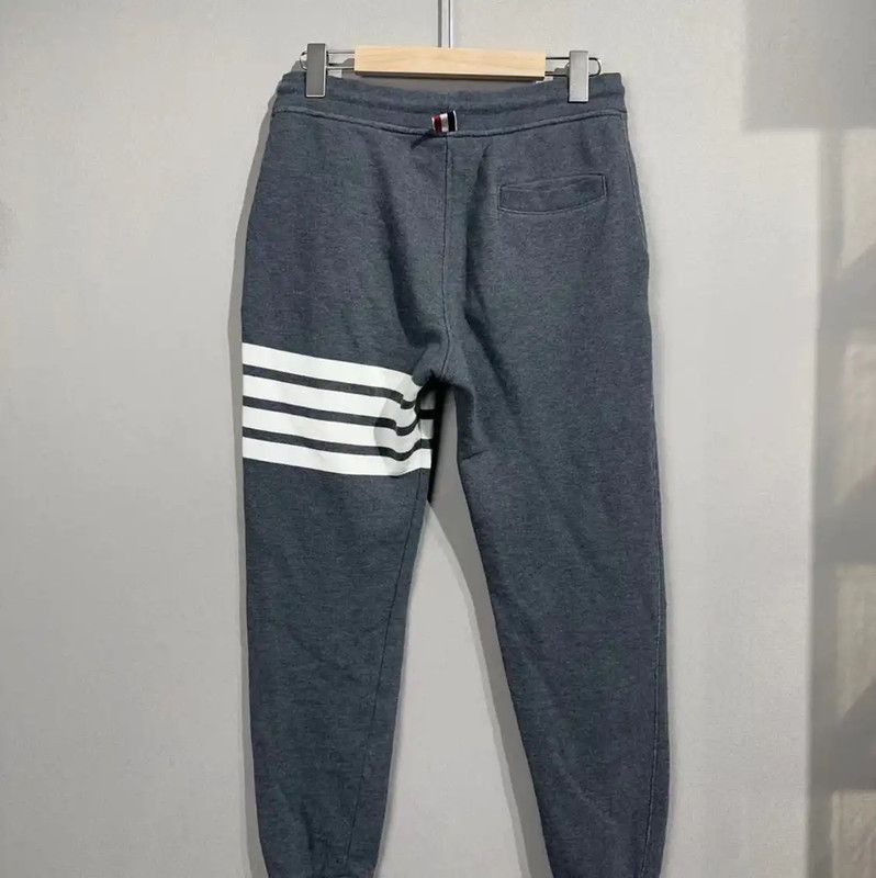 Thom Browne Thom Browne Gray Cotton Blend Casual Pants 0089 Size US 27 - 2 Thumbnail