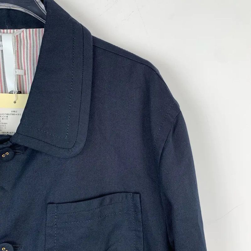 Thom Browne Thom Browne Men's Blue Cotton Jacket 0089 Size US M / EU 48-50 / 2 - 3 Thumbnail